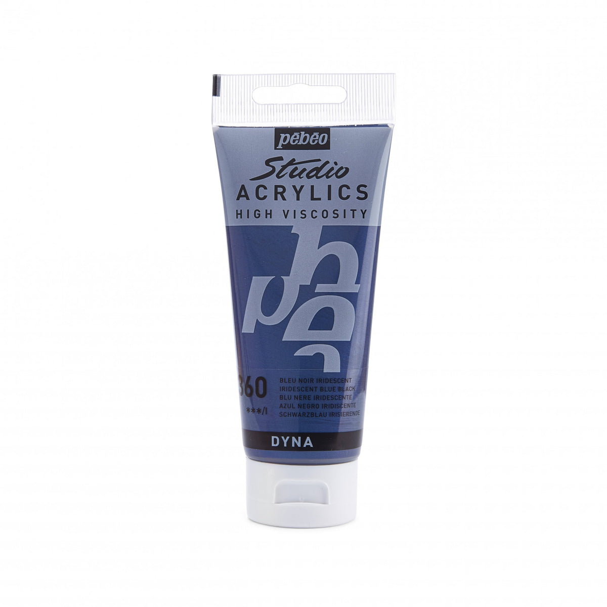 Tinta Acrílica Pebeo Studio Acrylics - 100ml - Cores Iridescent Blue-Black Livraria Skilo