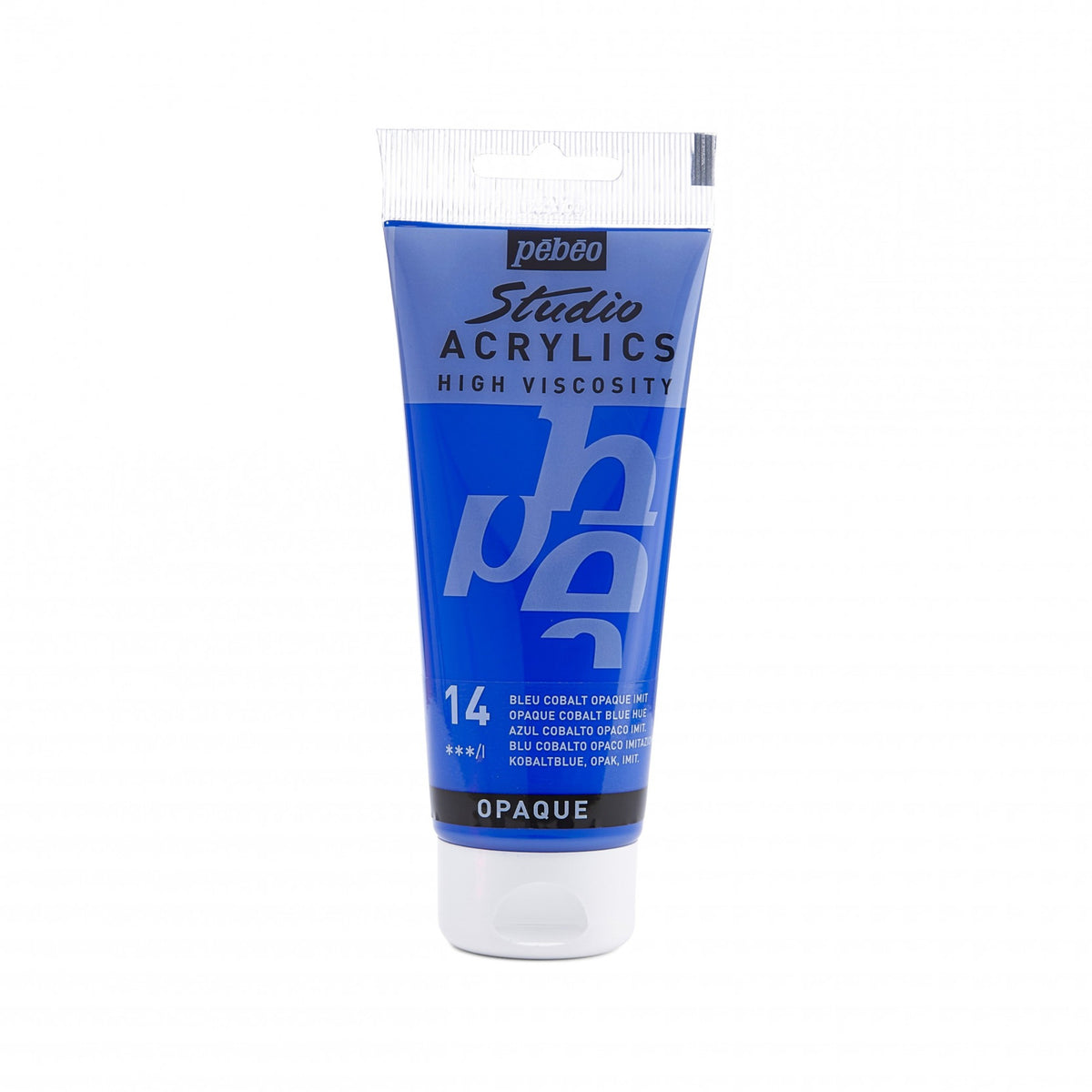 Tinta Acrílica Pebeo Studio Acrylics - 100ml - Cores Opaque Cobalt Blue Hue Pebeo