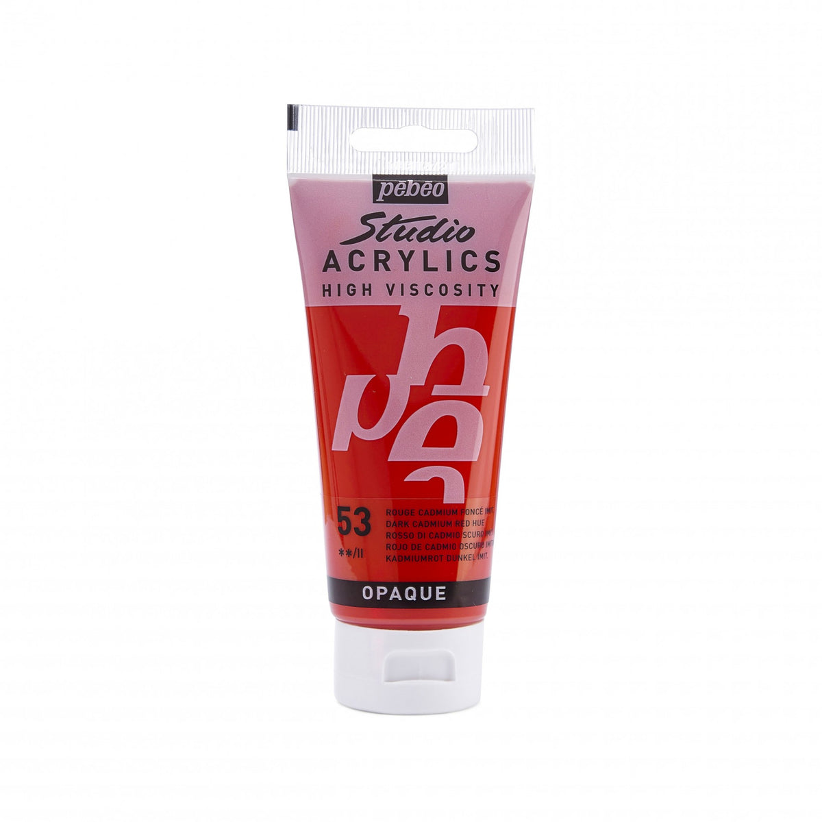 Tinta Acrílica Pebeo Studio Acrylics - 100ml - Cores Dark Cadmium Red Hue Livraria Skilo