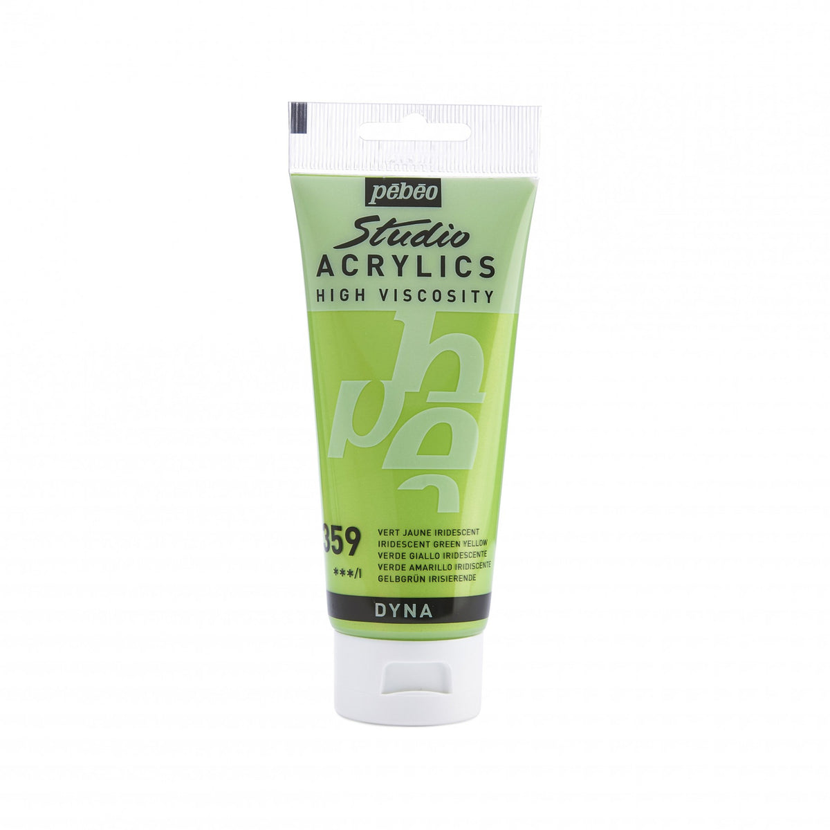 Tinta Acrílica Pebeo Studio Acrylics - 100ml - Cores Iridescent Green-Yellow Livraria Skilo