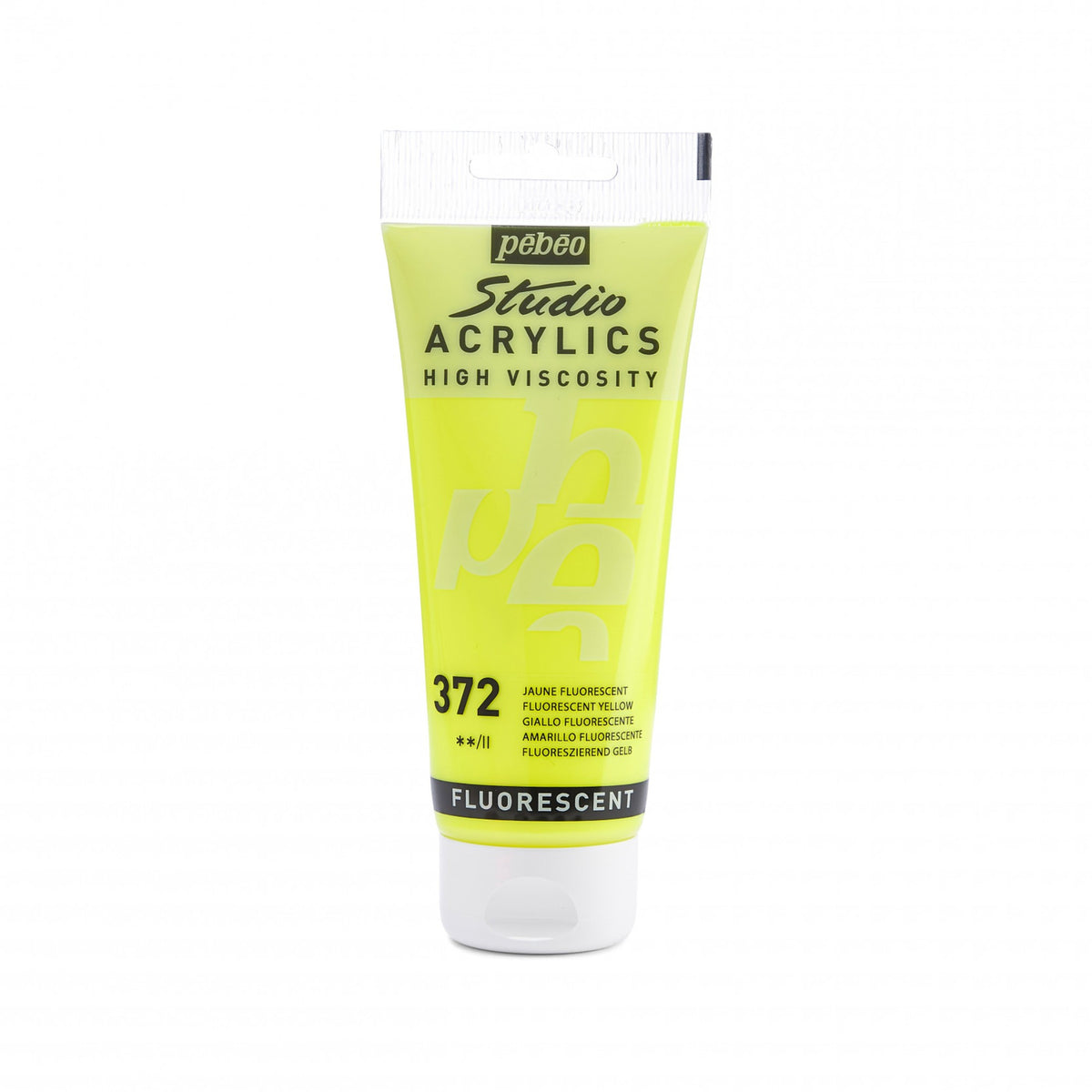 Tinta Acrílica Pebeo Studio Acrylics - 100ml - Cores Fluorescent Yellow Livraria Skilo
