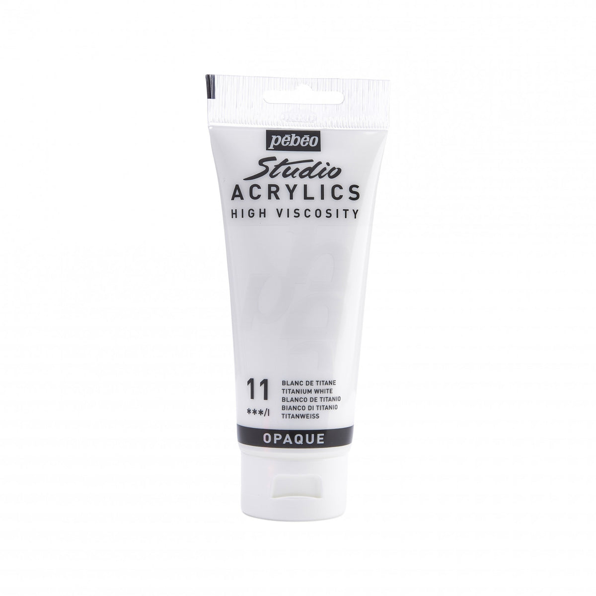 Tinta Acrílica Pebeo Studio Acrylics - 100ml - Cores Titanium White Pebeo