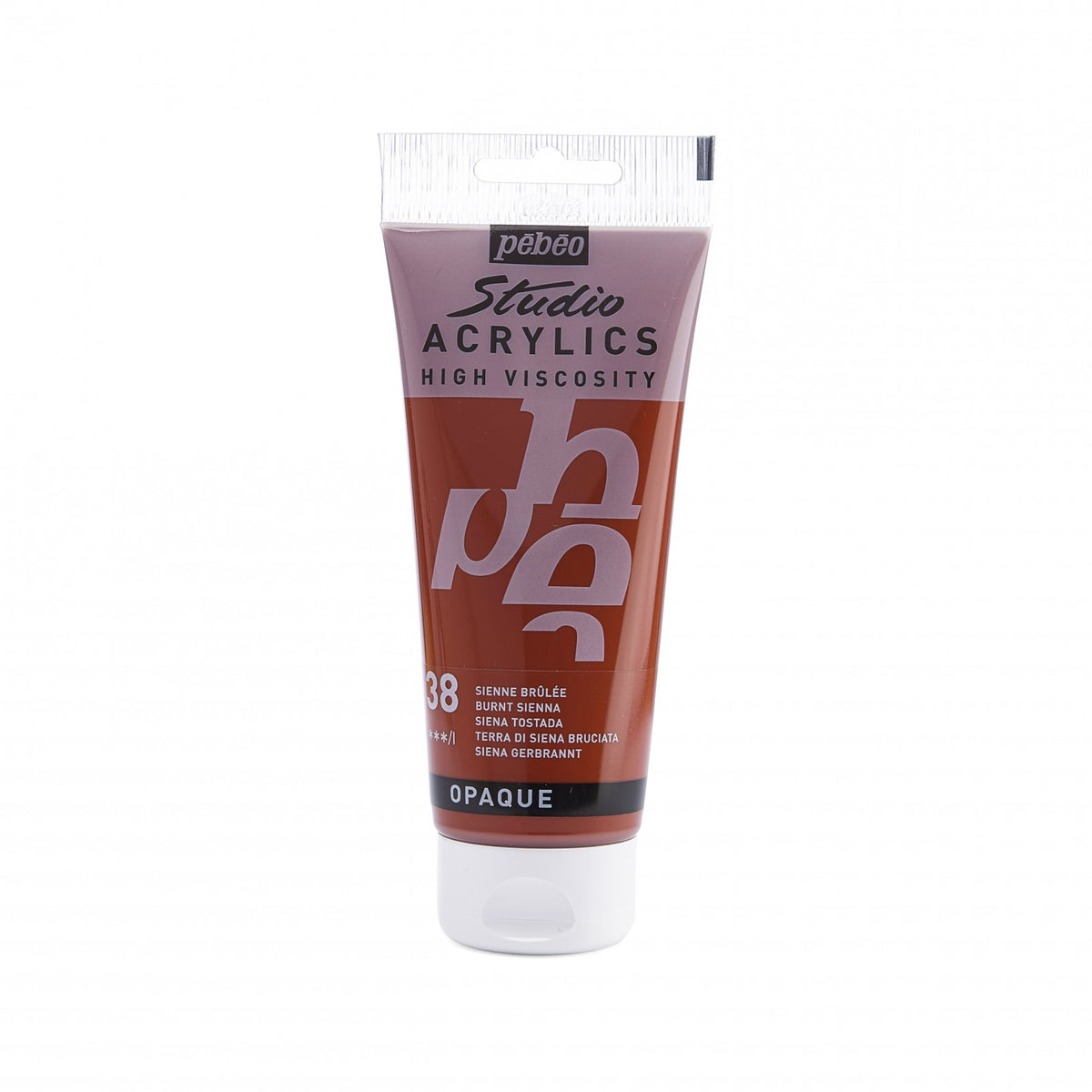 Tinta Acrílica Pebeo Studio Acrylics - 100ml - Cores Burnt Sienna Livraria Skilo