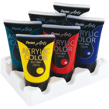 Tinta Acrílica Pentel - Pentel Acrylic Colour - 6 Cores Pentel