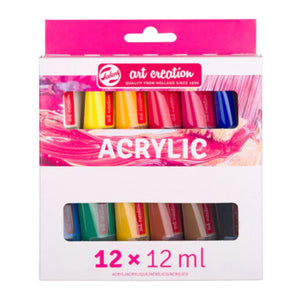 Tinta Acrílica Talens Art Creation - 12 Cores - 12ml