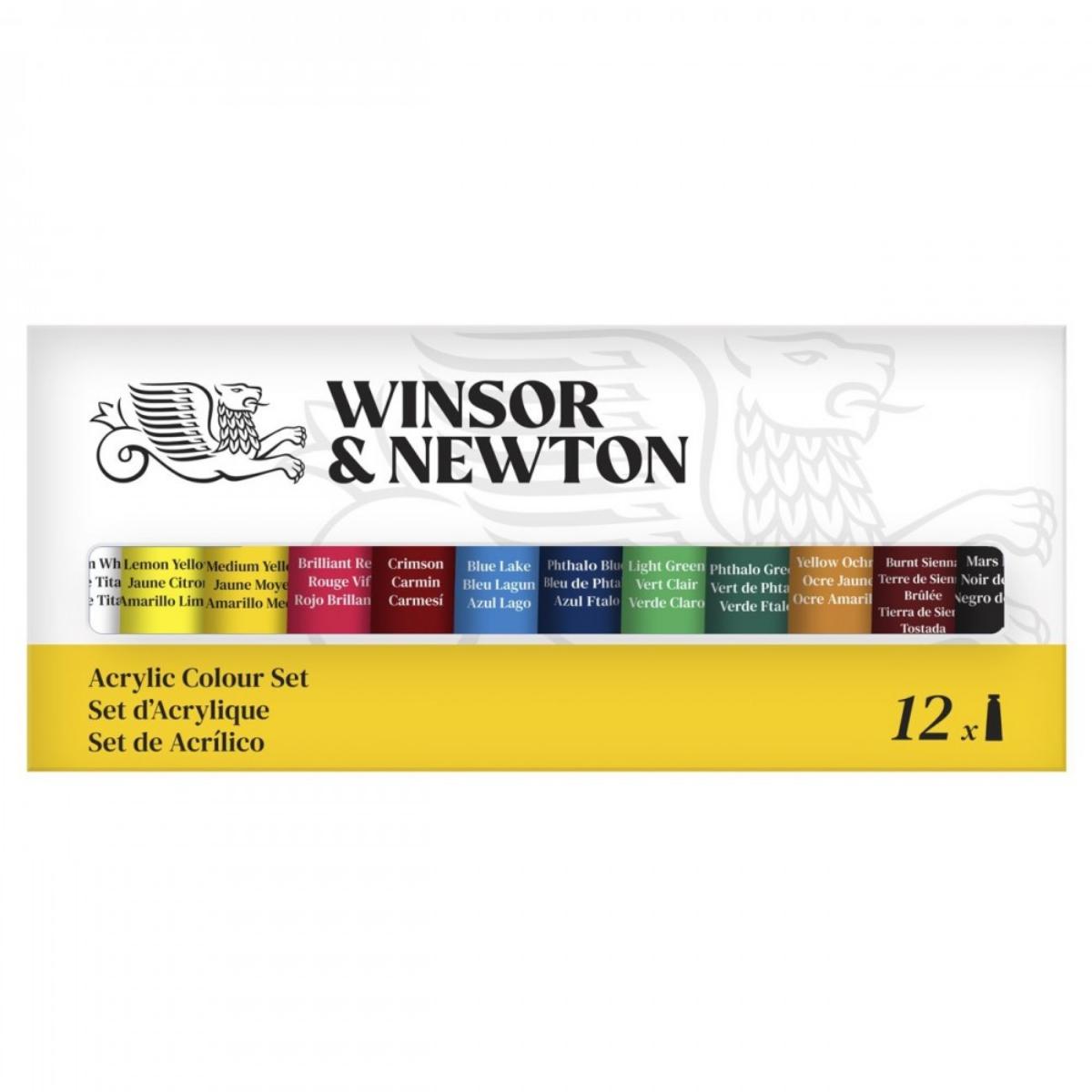 Tinta Acrílica Winsor & Newton Discover - Kit com 12 Cores Livraria Skilo
