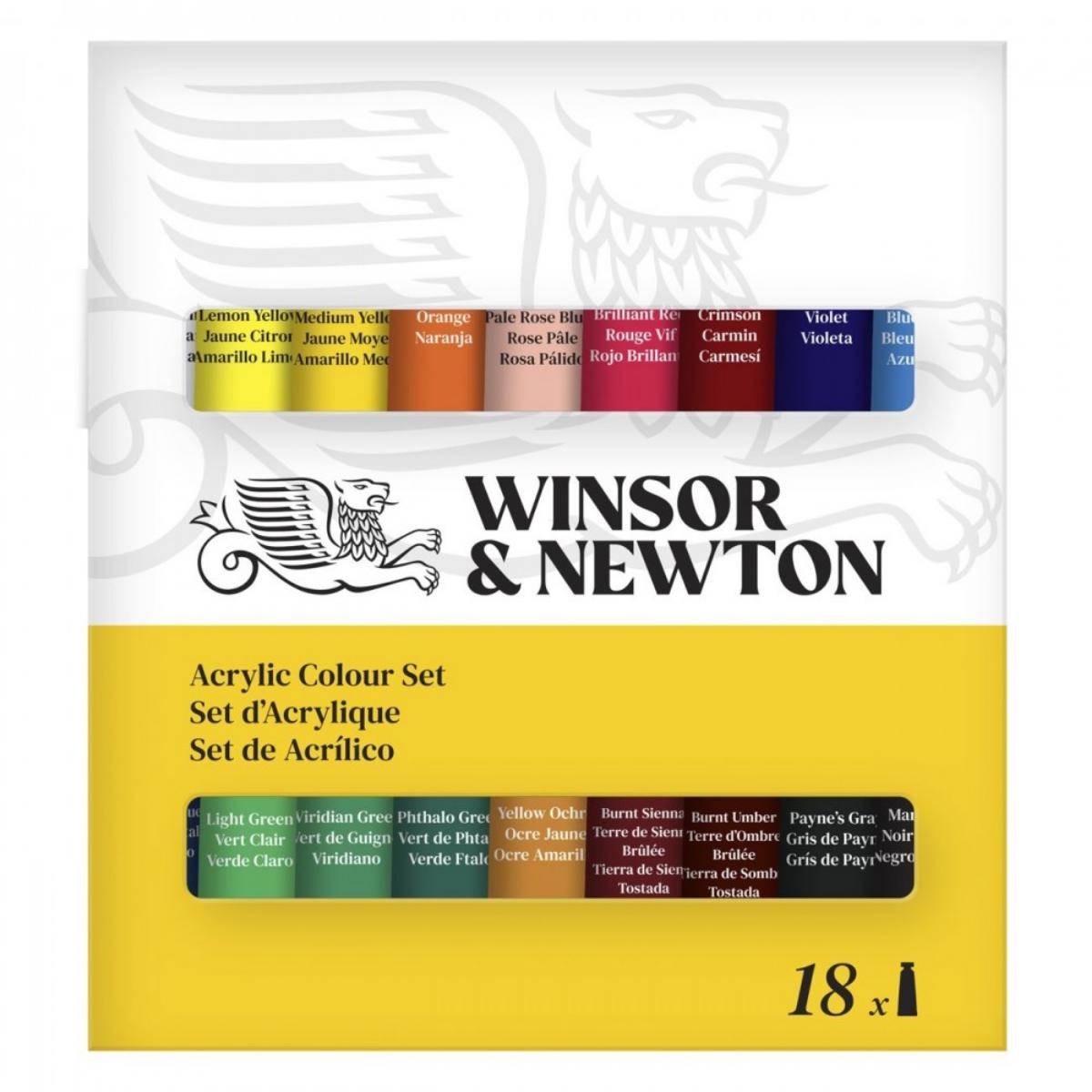Tinta Acrílica Winsor & Newton Discover - Kit com 18 Cores Livraria Skilo