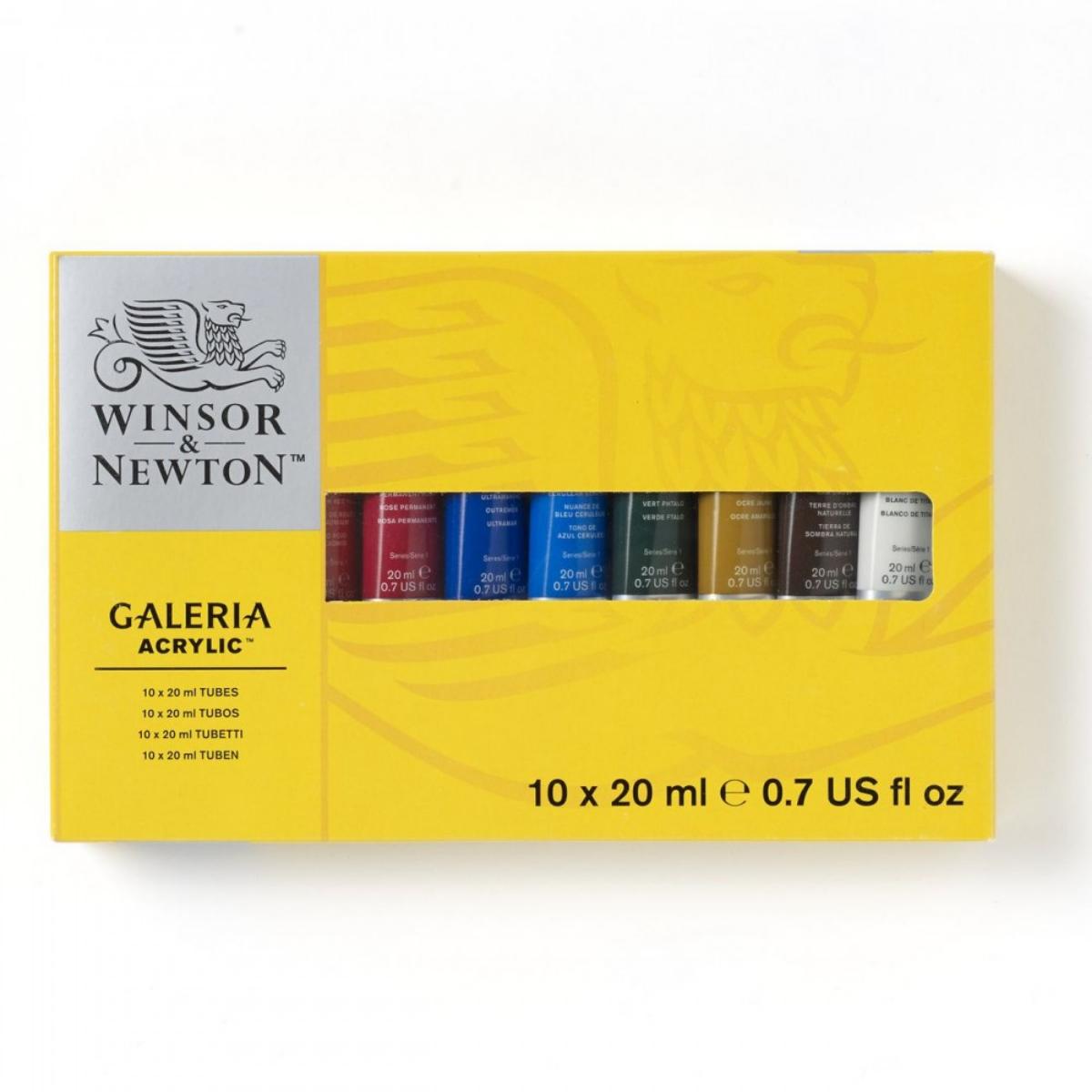 Tinta Acrílica Winsor & Newton Galeria - 10 Cores - 20ml Livraria Skilo