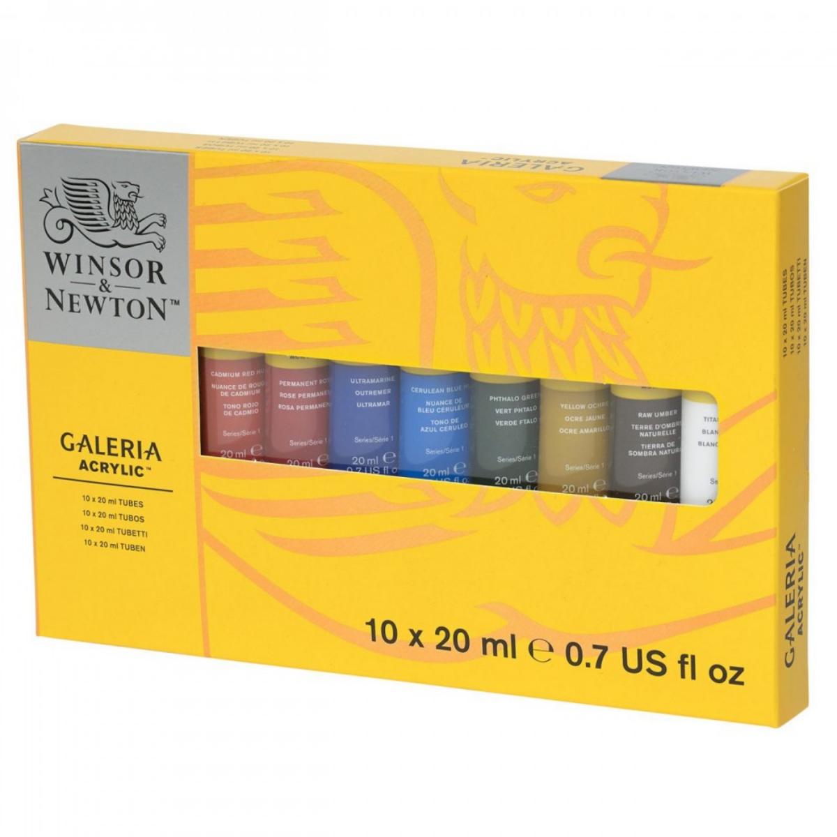 Tinta Acrílica Winsor & Newton Galeria - 10 Cores - 20ml Livraria Skilo