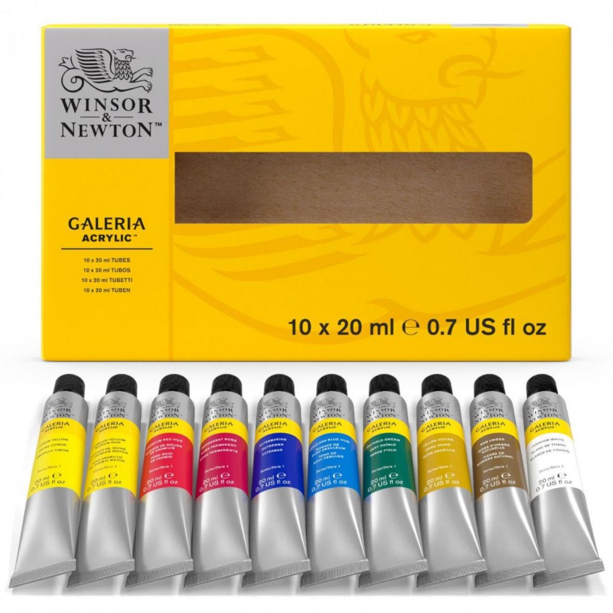 Tinta Acrílica Winsor & Newton Galeria - 10 Cores - 20ml Livraria Skilo