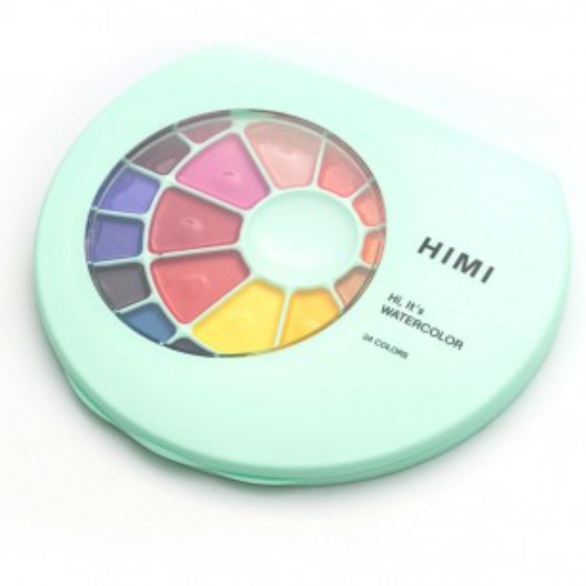 Tinta Aquarela HIMI 24 Cores Semiúmida com Pincel Himi