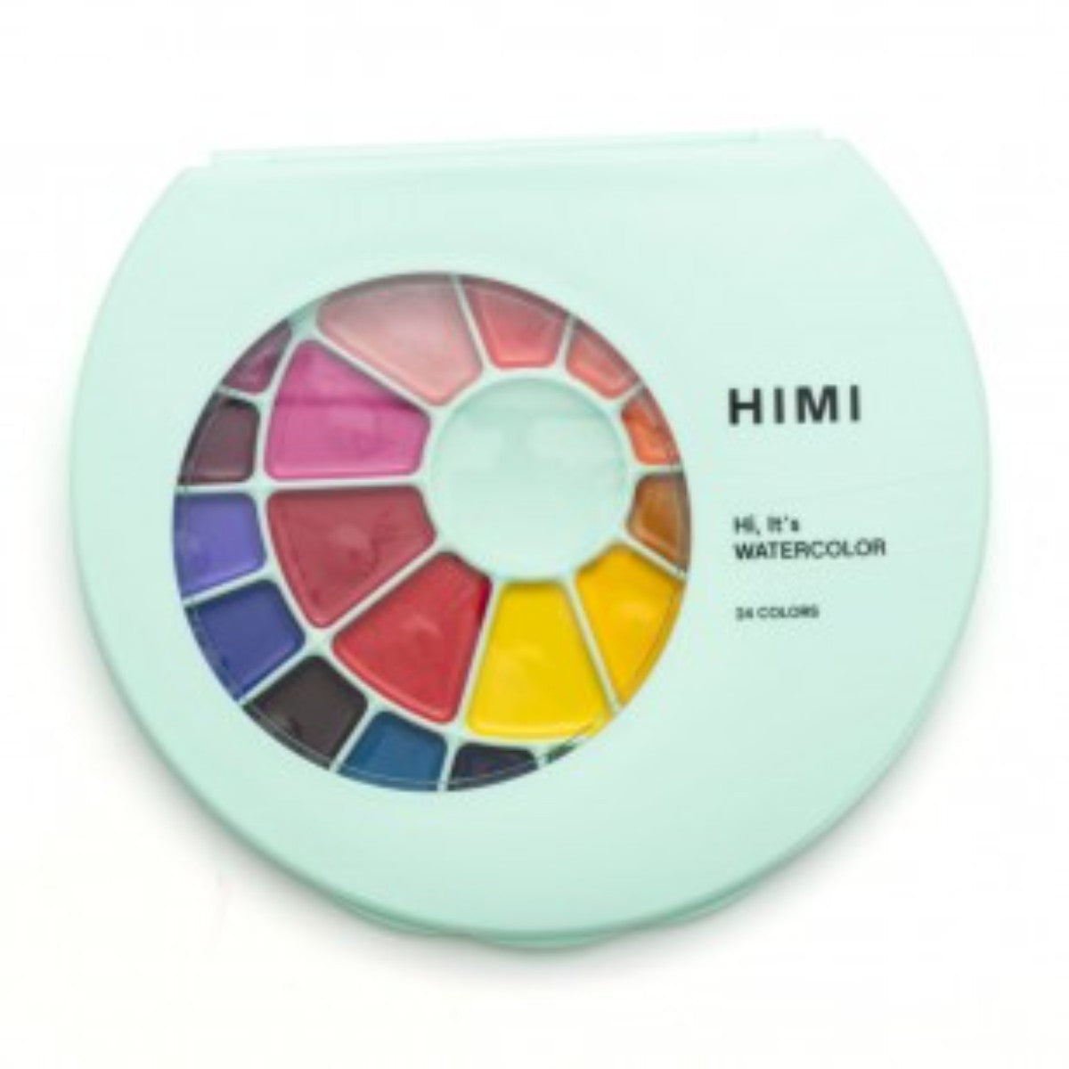 Tinta Aquarela HIMI 24 Cores Semiúmida com Pincel Himi