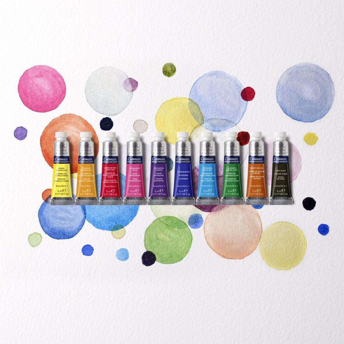 Tinta Aquarela Winsor & Newton Cotman - 10 Cores - 5ml Winsor & Newton