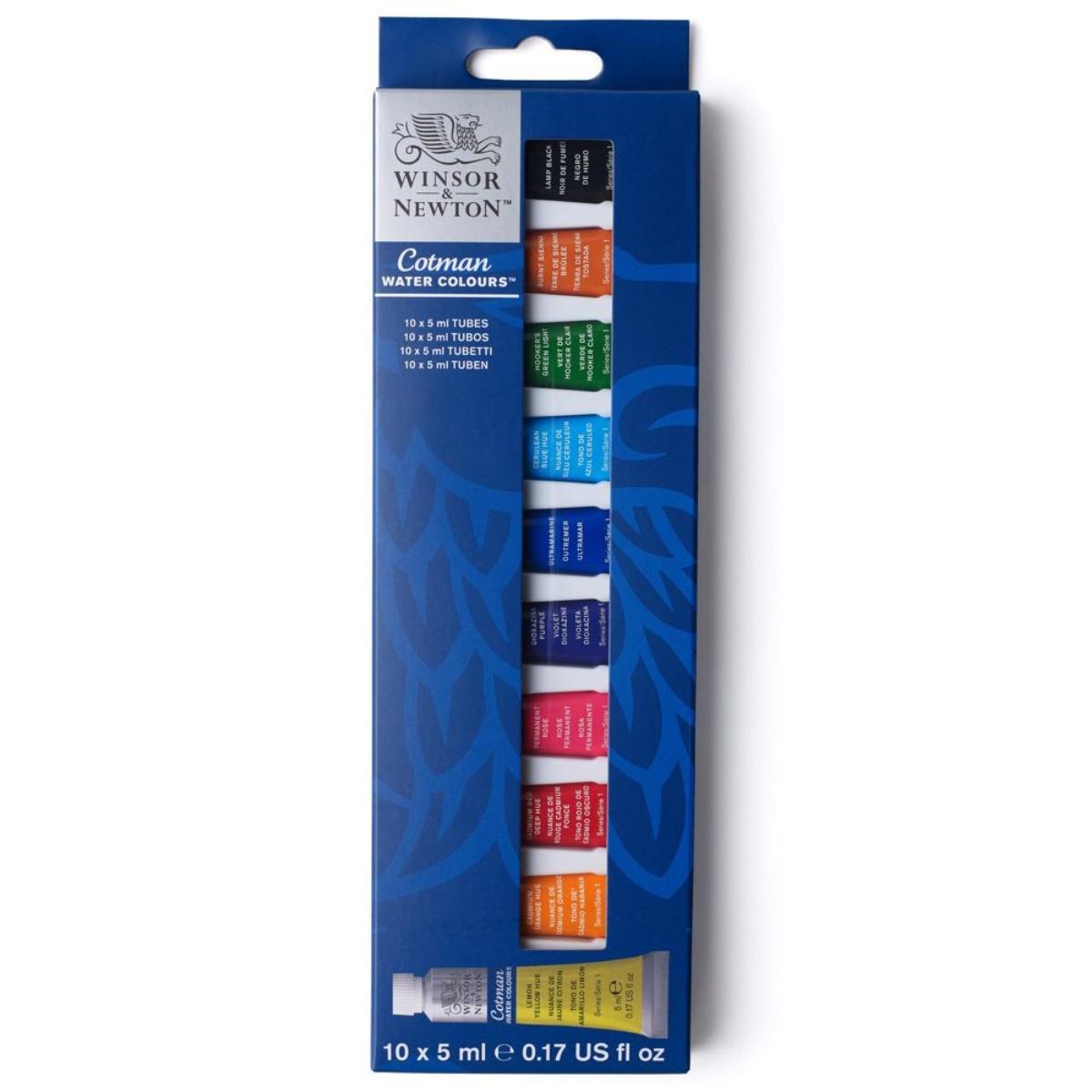Tinta Aquarela Winsor & Newton Cotman - 10 Cores - 5ml Winsor & Newton