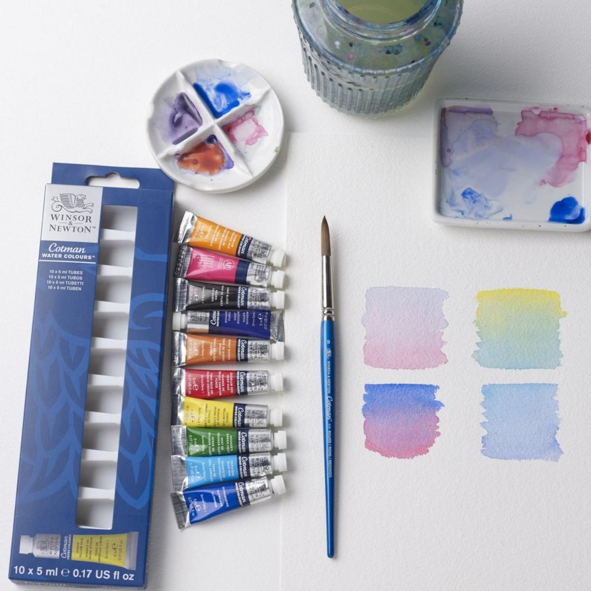 Tinta Aquarela Winsor & Newton Cotman - 10 Cores - 5ml Winsor & Newton
