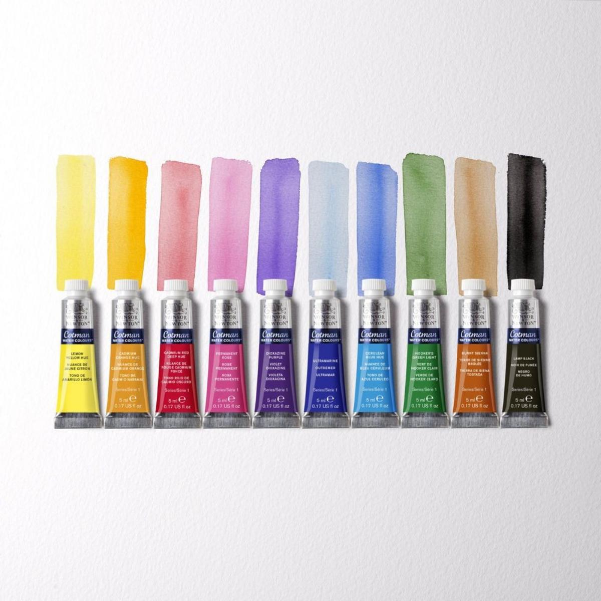 Tinta Aquarela Winsor & Newton Cotman - 10 Cores - 5ml Winsor & Newton