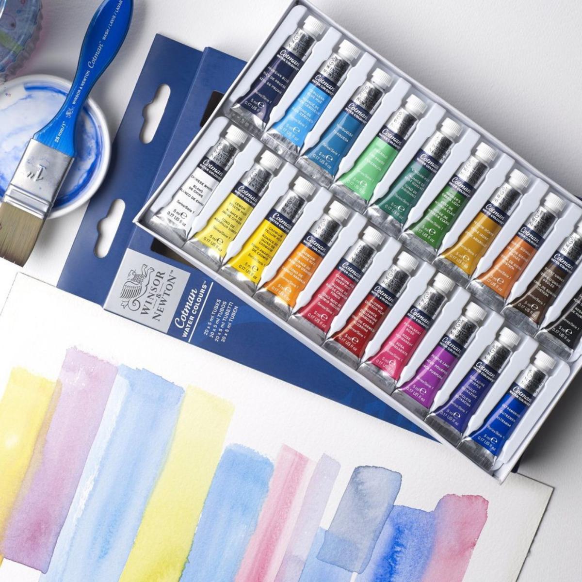 Tinta Aquarela Winsor & Newton Cotman - 20 Cores - 5ml Winsor & Newton
