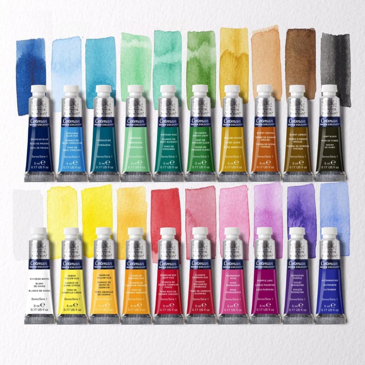 Tinta Aquarela Winsor & Newton Cotman - 20 Cores - 5ml Winsor & Newton