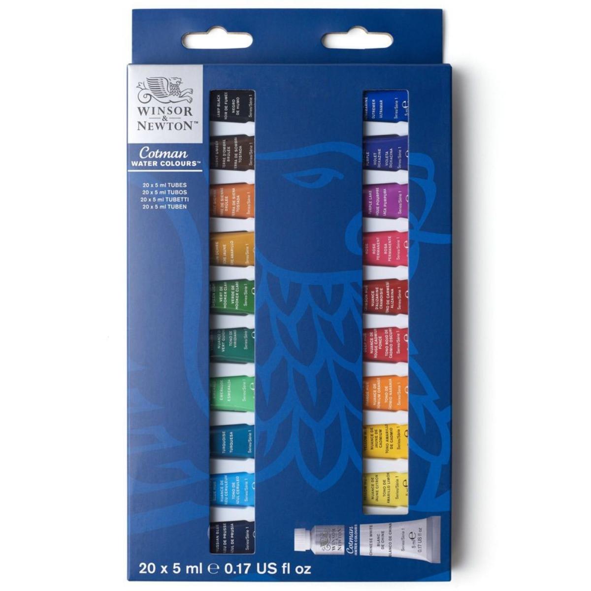 Tinta Aquarela Winsor & Newton Cotman - 20 Cores - 5ml Winsor & Newton