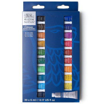 Tinta Aquarela Winsor & Newton Cotman - 20 Cores - 5ml Winsor & Newton
