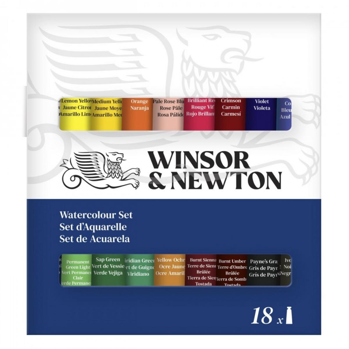 Tinta Aquarela Winsor & Newton Discover - Kit com 18 Cores Livraria Skilo