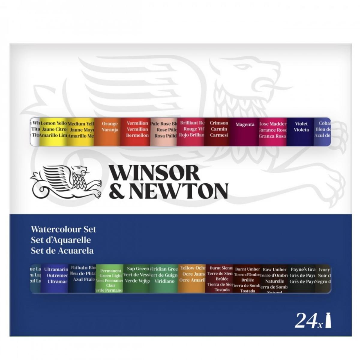 Tinta Aquarela Winsor & Newton Discover - Kit com 24 Cores Livraria Skilo