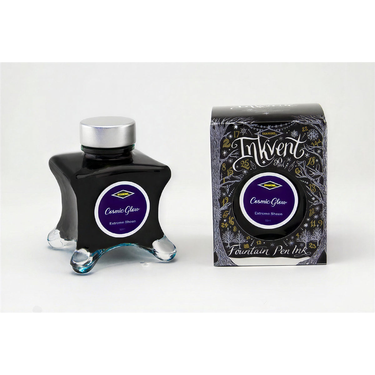 Tinta Diamine Inkvent Black Edition - Cosmic Glow - Extreme Sheen Diamine