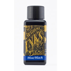 Tinta Diamine Para Caneta Tinteiro - Blue/Black