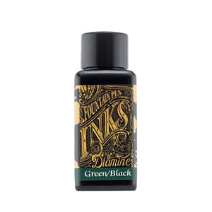 Tinta Diamine Para Caneta Tinteiro - Green/Black