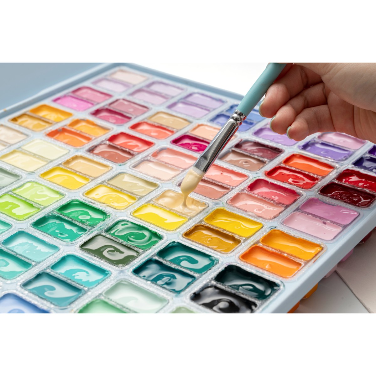Tinta Guache HIMI 112 Cores 12ml – Estojo Azul Himi