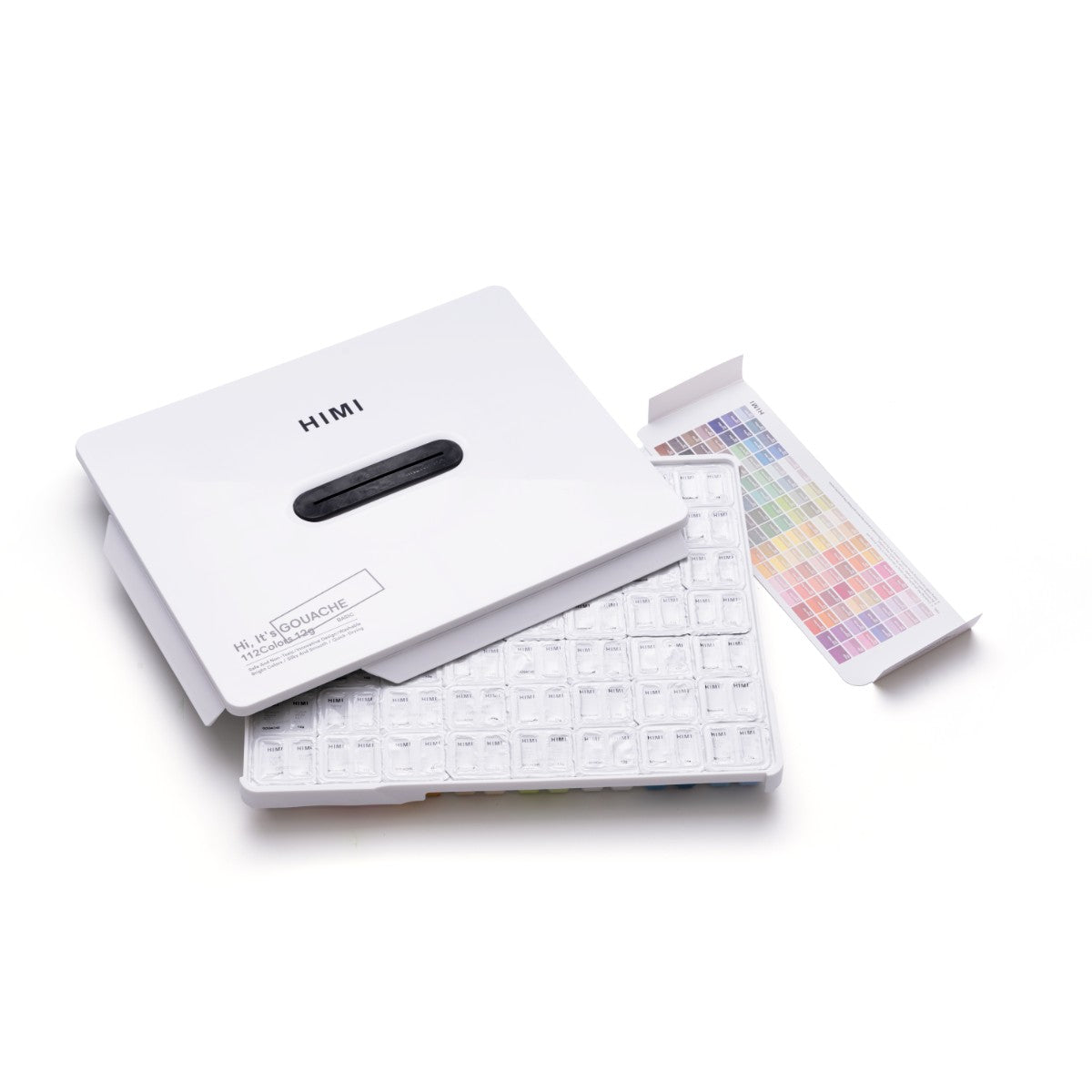 Tinta Guache HIMI 112 Cores 12ml – Estojo Branco Himi