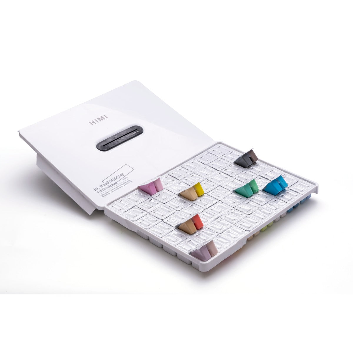 Tinta Guache HIMI 112 Cores 12ml – Estojo Branco Himi