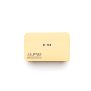 Tinta Guache HIMI 12 Cores Metálicas 12ml – Estojo Amarelo