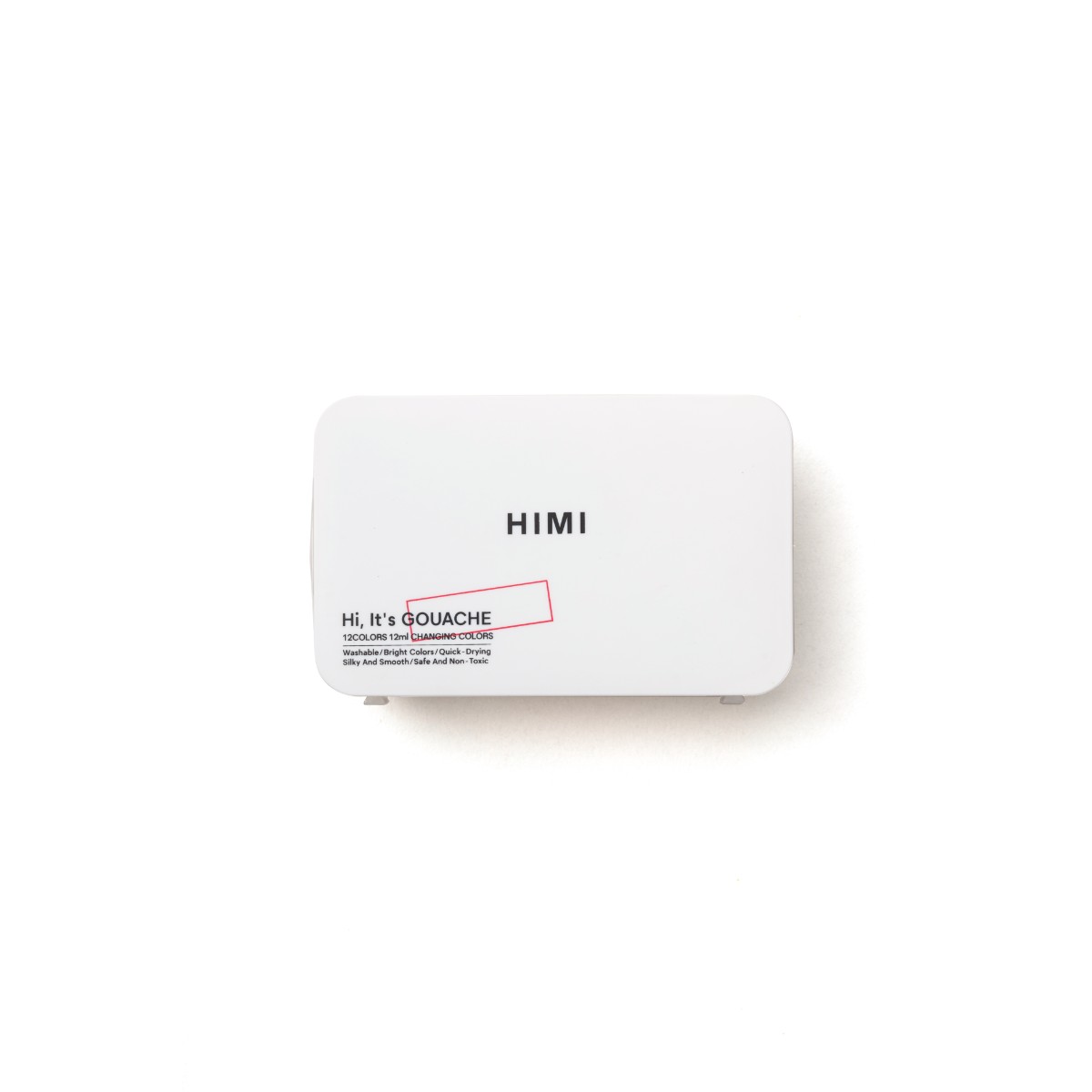 Tinta Guache HIMI 12 Cores Metálicas 12ml – Estojo Branco Himi