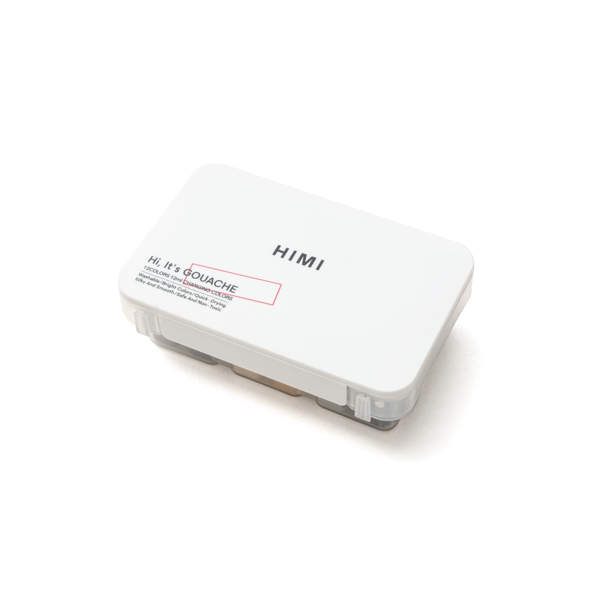 Tinta Guache HIMI 12 Cores Metálicas 12ml – Estojo Branco Himi