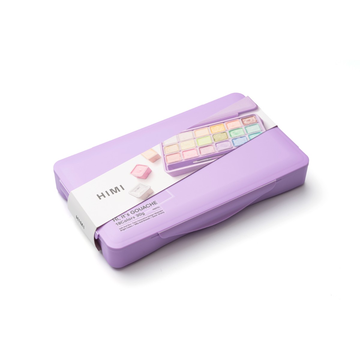 Tinta Guache HIMI 18 Cores 30ml – Estojo Roxo Himi