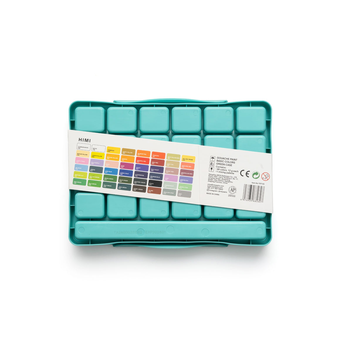 Tinta Guache Himi - 48 Cores - Tons Básicos HIMI
