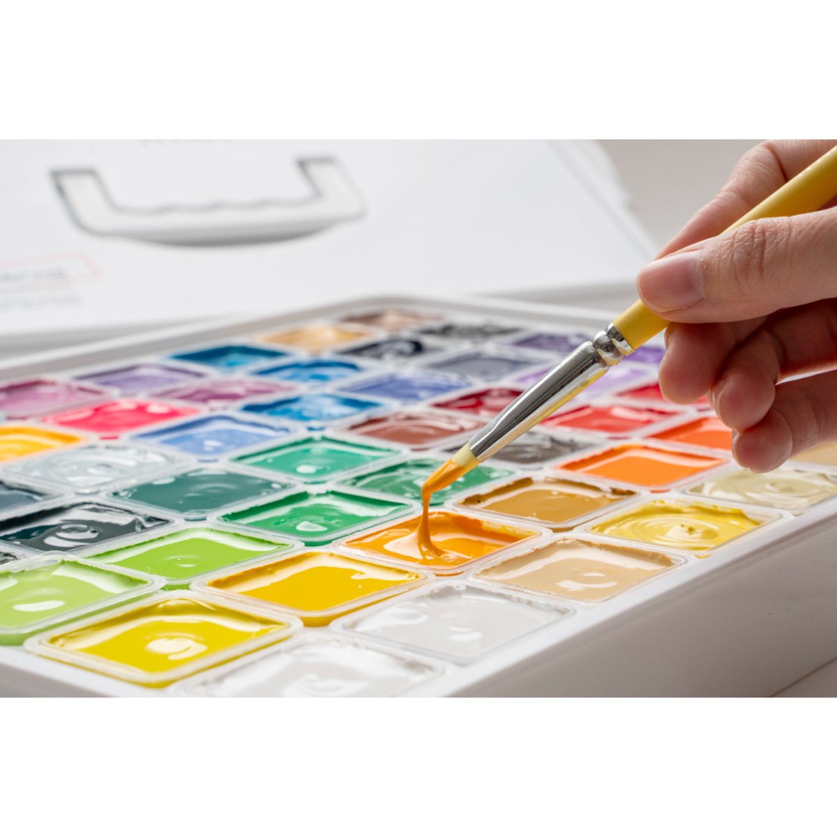 Tinta Guache HIMI 56 Cores 30ml – Estojo Branco Himi