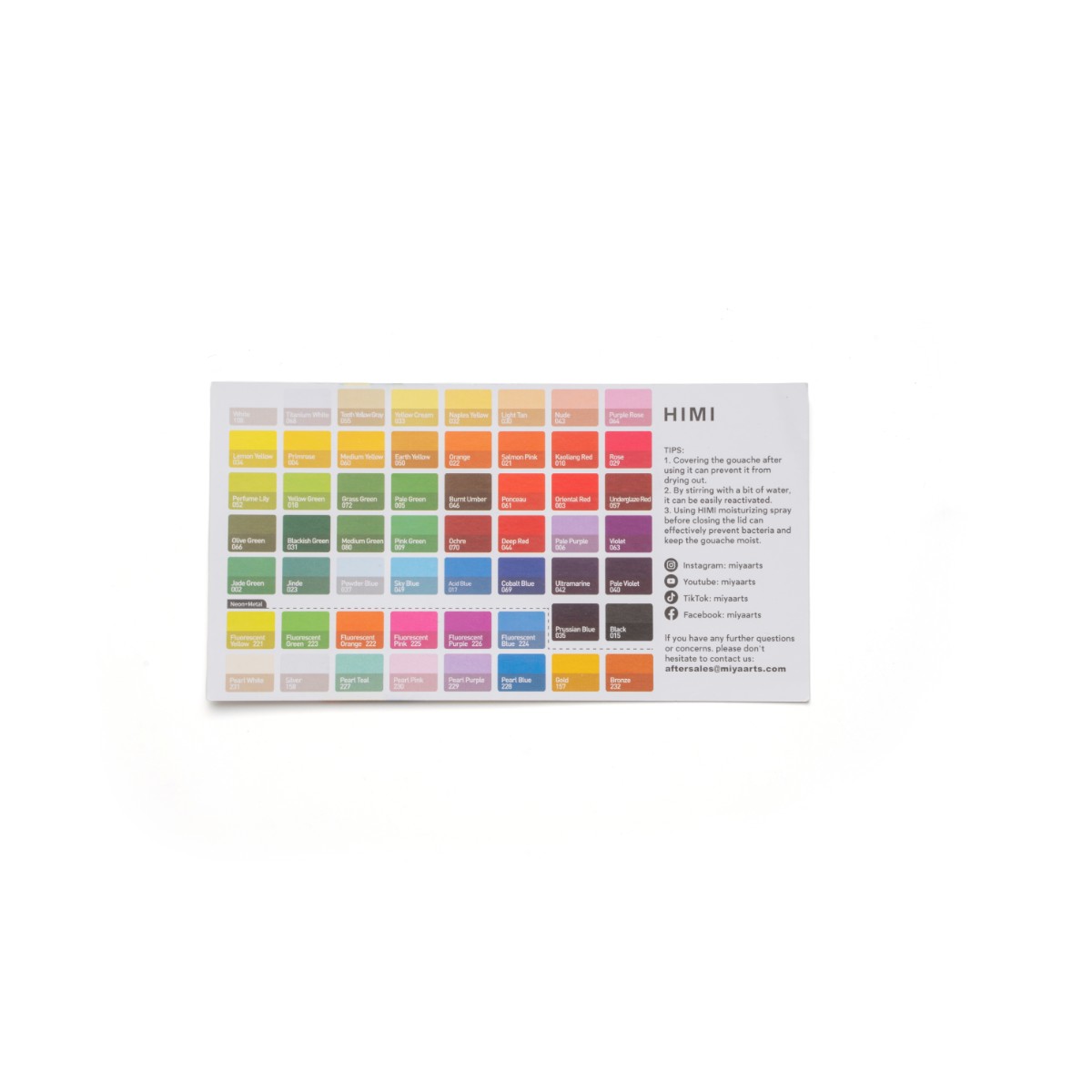 Tinta Guache HIMI 56 Cores 30ml – Estojo Branco Himi