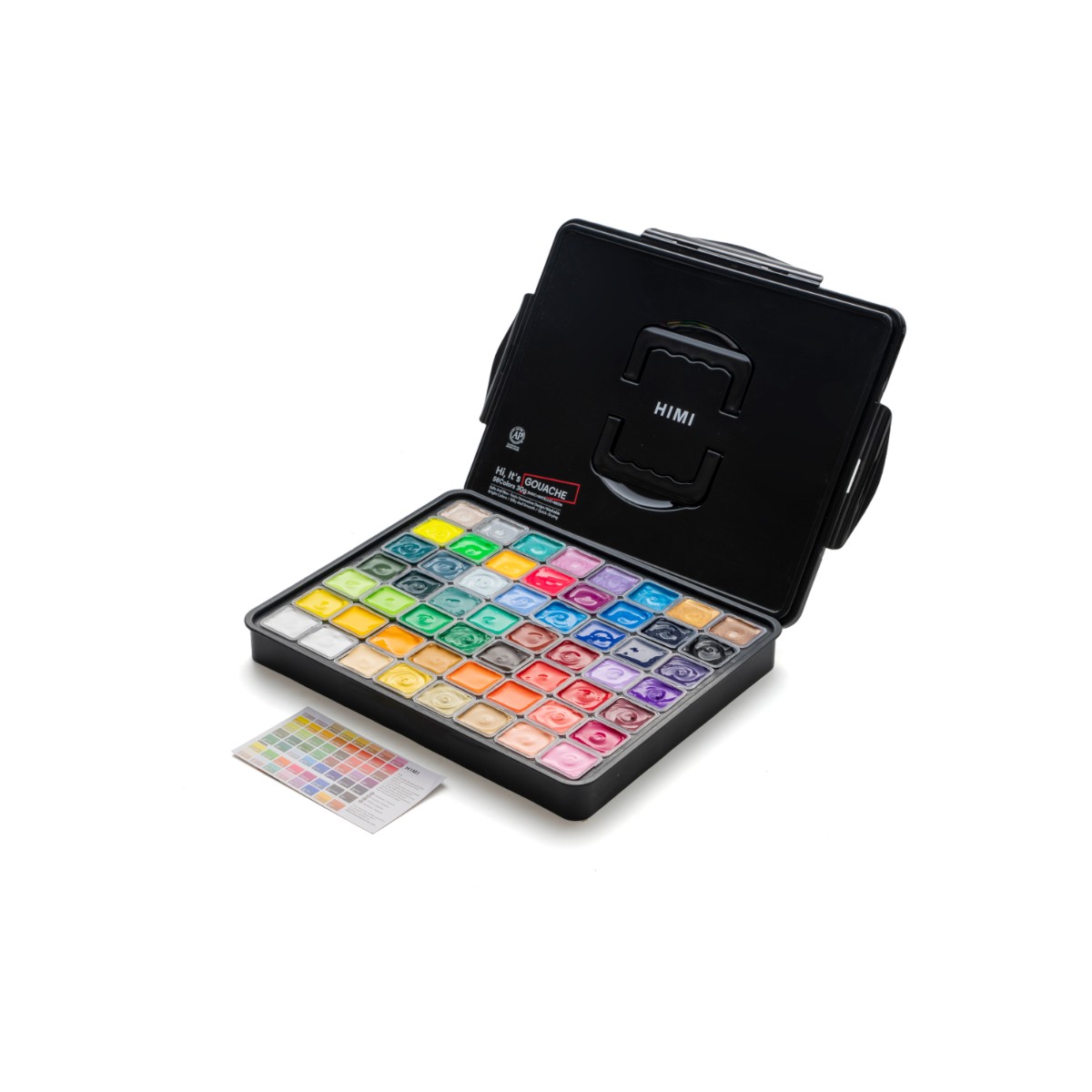 Tinta Guache HIMI 56 Cores 30ml – Estojo Preto Himi