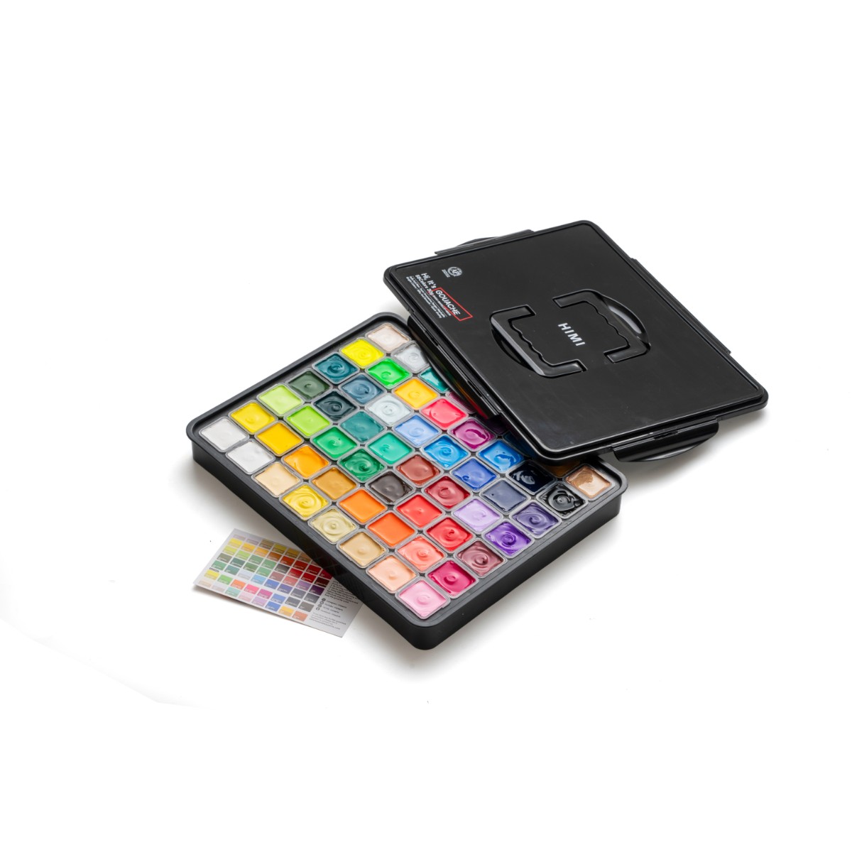 Tinta Guache HIMI 56 Cores 30ml – Estojo Preto Himi
