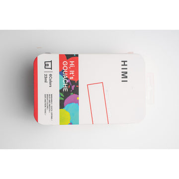 Tinta Guache HIMI 6 Cores Fluorescentes 23ml – Estojo Branco Himi