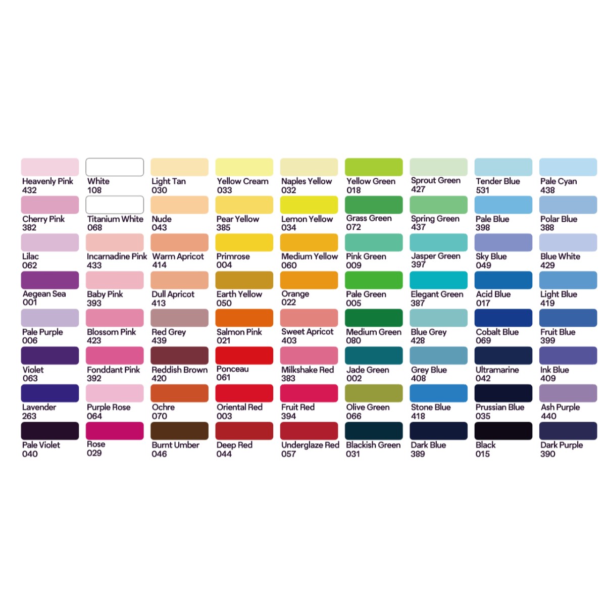 Tinta Guache HIMI 72 Cores 12ml - 8 Acessórios Himi