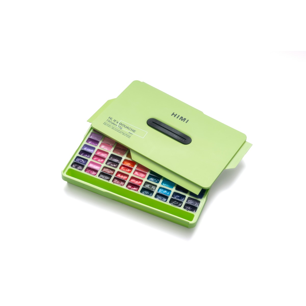 Tinta Guache HIMI 72 Cores 12ml – Estojo Verde Himi