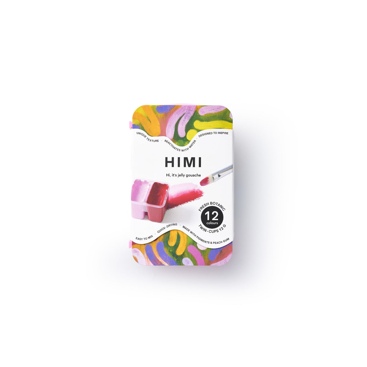 Tinta Guache Himi Twin Cup - 12 Cores Botânicas HIMI