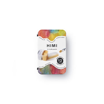 Tinta Guache Himi Twin Cup - 12 Cores Metálicas Brilhantes HIMI