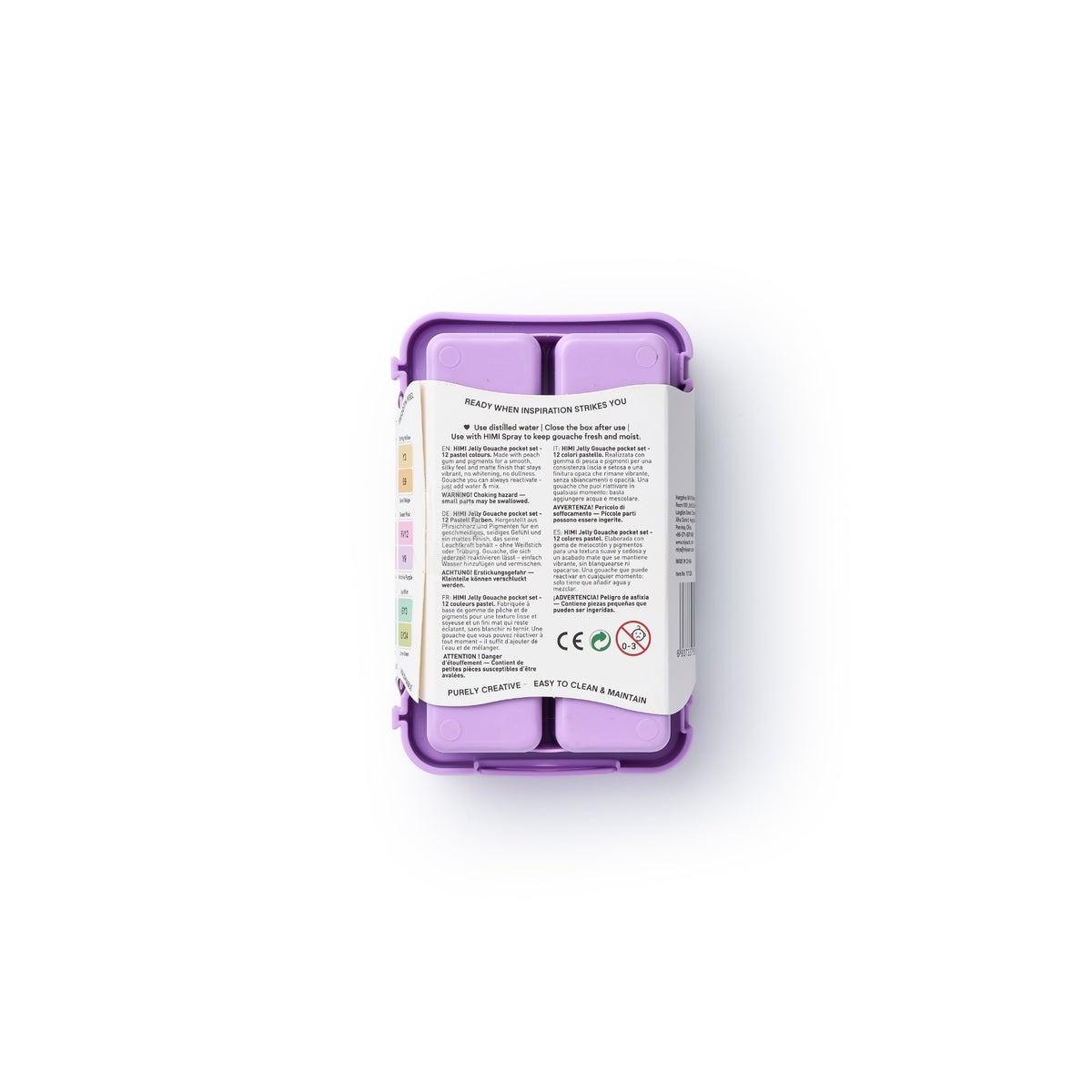 Tinta Guache Himi Twin Cup - 12 Cores Pastel HIMI