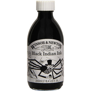Tinta Nanquim Winsor & Newton 250ml - Black Indian Ink