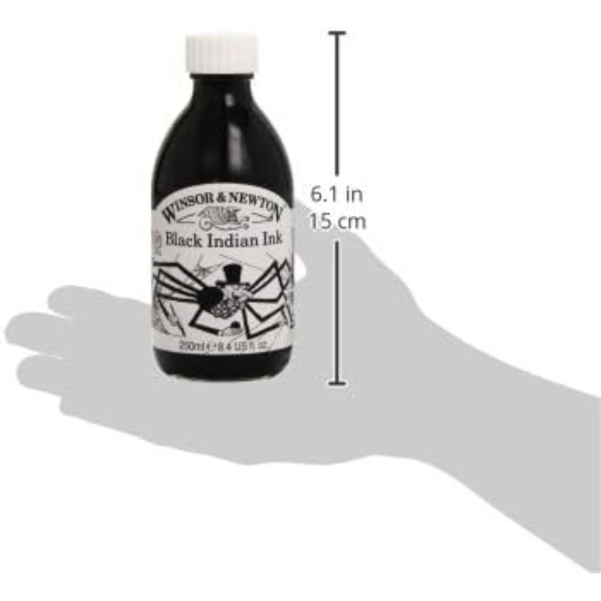 Tinta Nanquim Winsor & Newton 250ml - Black Indian Ink Winsor & Newton