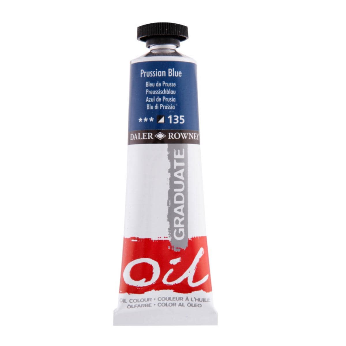 Tinta Óleo Graduate - Daler & Rowney 38ml - Cores Primary Blue Daler & Rowney